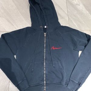 REDONE navy blue comfortable zip up size small